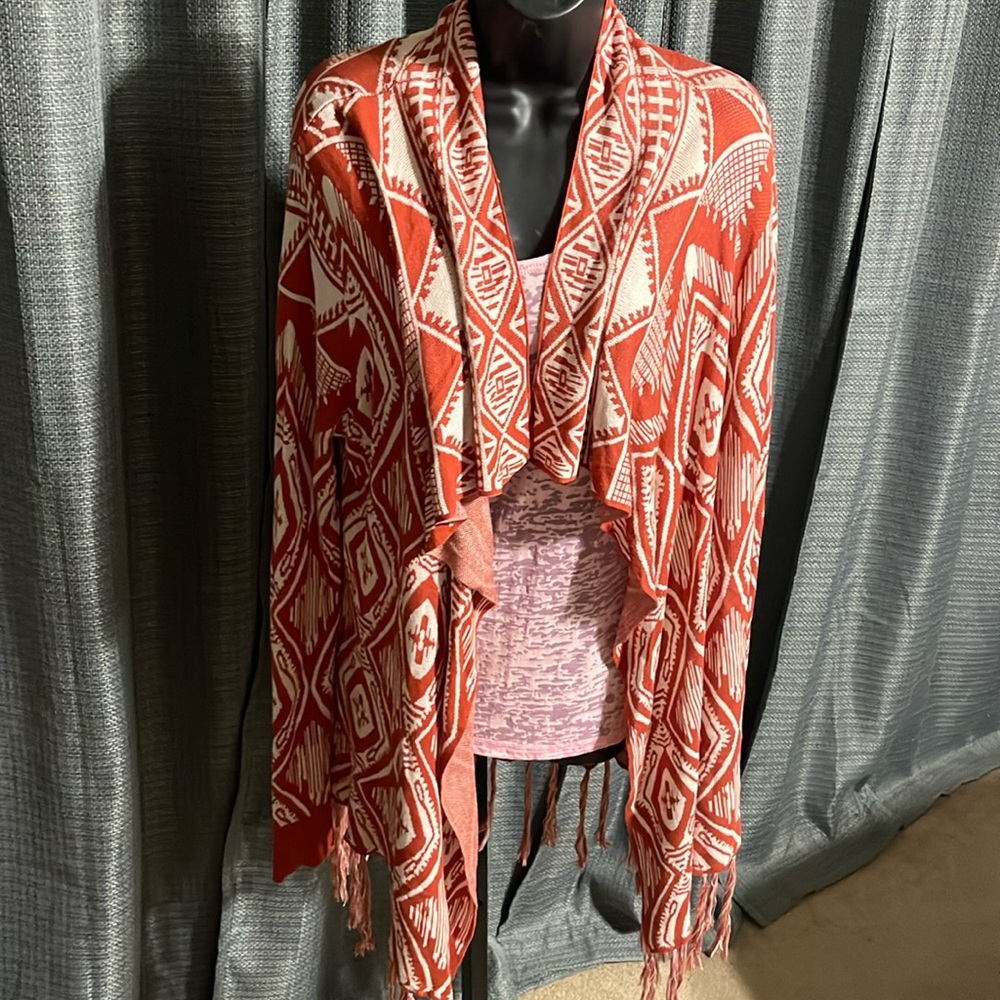 Cato Aztec Print Cardigan